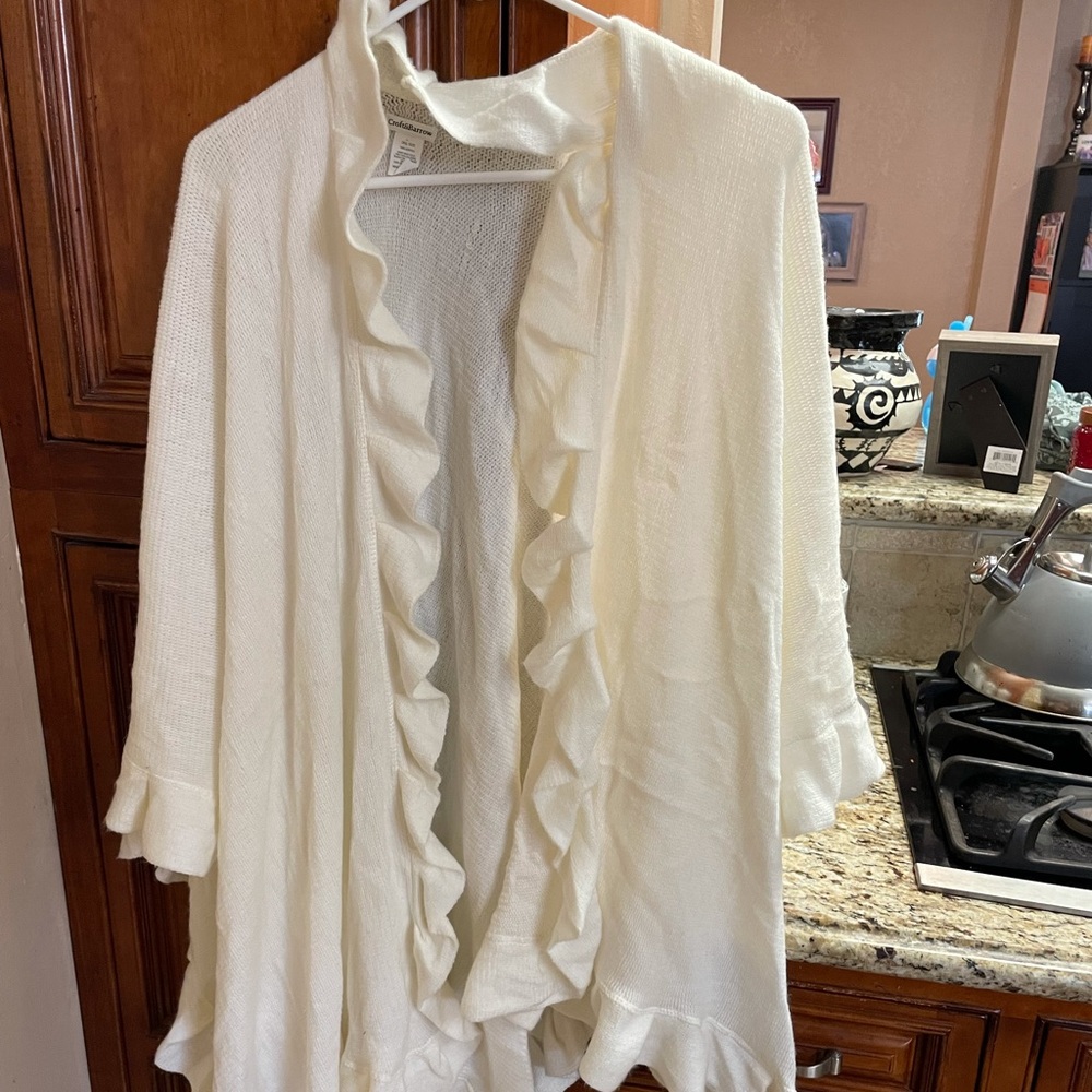 White cardigan shall